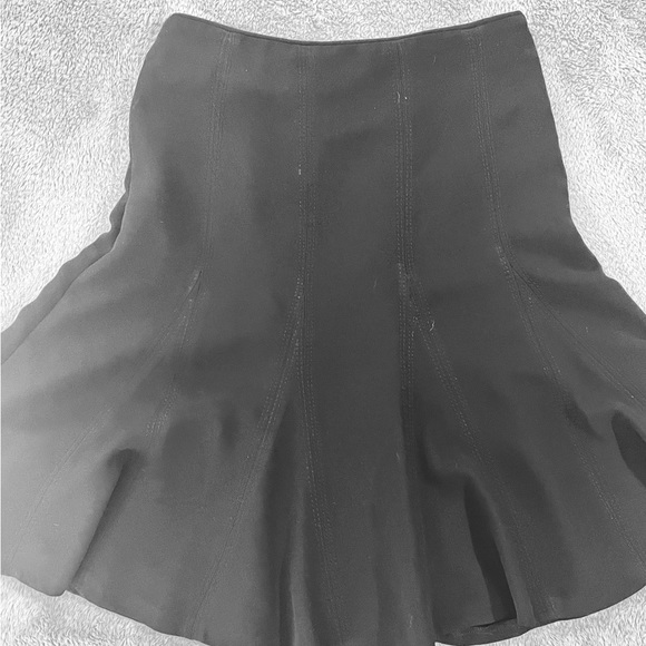 Zara black A-line fit and flare high waisted midi skirt size 4 - Picture 6 of 7